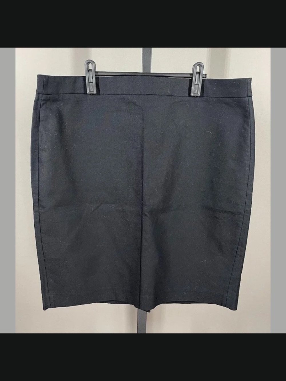 NEW J Crew Skirt Womens 14 black pencil straight preppy classic corp